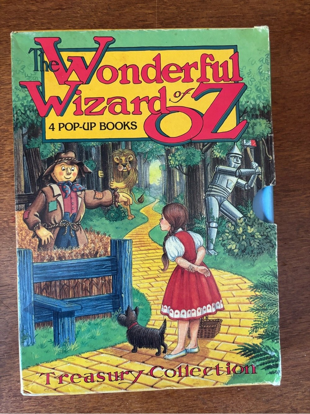 Vintage The Wonderful Wizard of Oz 4 Pop-Up Books - Yellow & Red Cover